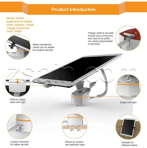 product introduction of ZXA505H anti theft holder for tablet