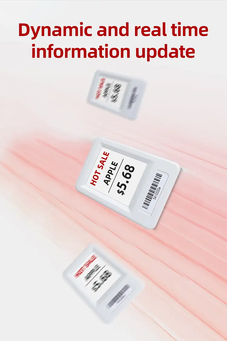 Etiquetas electrónicas para prateleiras ZXL154 polegadas